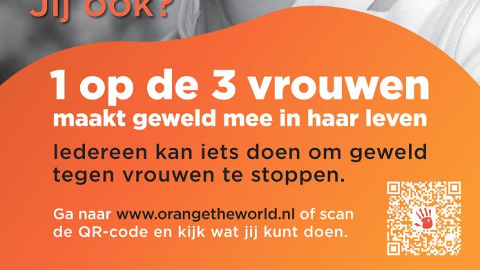 Orange the World Campagneposter burgemeester